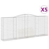 Cumpara ieftin Cosuri gabion arcuite 5 buc. 400x50x160/180 cm, fier galvanizat