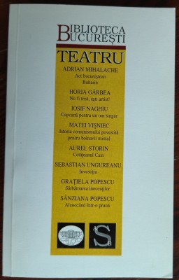 TEATRU 2001(MIHALACHE/GARBEA/NAGHIU/VISNIEC/AUREL STORIN/UNGUREANU/G.&amp;amp;S.POPESCU) foto