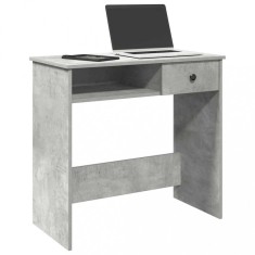 vidaXL Birou, gri beton, 80 x 40 x 75 cm, PAL 860475
