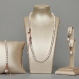 Cumpara ieftin Set Royal din perle albe, cu sfere de 5 mm