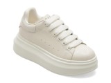 Pantofi sport EPICA albi, 70680, din piele naturala