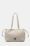 Kurt Geiger London geantă de piele KENSINGTON culoarea bej, 4370841109