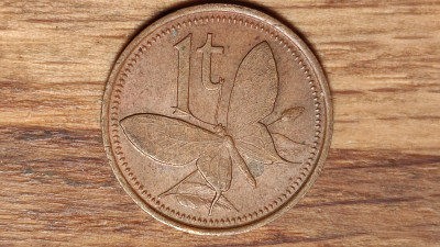 Papua Noua Guinee - moneda de colectie exotica bronz - 1 toea 1981 - an rar ! foto