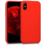 Husa pentru Apple iPhone X / iPhone XS, Silicon, Rosu, 42495.09, Carcasa, Kwmobile
