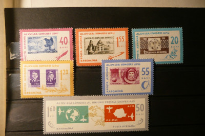 VOC LP 570 1963 Ziua marcii postale romanesti MNH foto