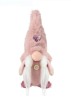 Figurina Decorativa Mos Craciun Gnome Roz - 18cm