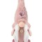 Figurina Decorativa Mos Craciun Gnome Roz - 18cm