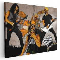 Tablou afis Metallica trupa rock 2397 Tablou canvas pe panza CU RAMA 80x120 cm