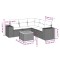 Patio Sofa Set 6-Locuri Beige - 12