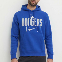 Nike bluza Los Angeles Dodgers barbati, cu glugă, cu imprimeu