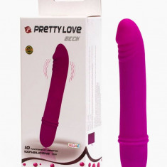 Vibrator Realistic Beck 10 Functii, Violet, 12 cm