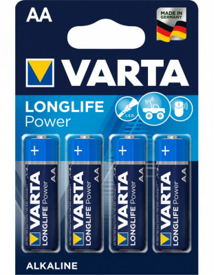 Baterie Varta LongLife Power AA R6 1,5V alcalina set 4 buc. foto