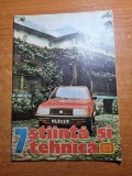 Stiinta si tehnica iulie 1987-automobilului anului 2000,dezvoltarea autombilului