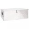 vidaXL Cutie de depozitare, argintiu, 100x55x37 cm, aluminiu