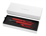 Set 2, Pelikan Jazz Noble Elegance Red, Pix + Stilou, 1 Patron Cerneala Inclus, In Cutie Pentru Cadou