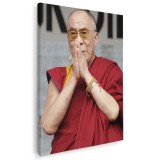 Tablou Dalai Lama lider spiritual tibetan budist 1981 Tablou canvas pe panza CU RAMA 30x40 cm