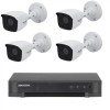 Kit de supraveghere Hikvision cu 4 camere, 5 Megapixeli, Infrarosu 20m, Lentila 2.8mm, SafetyGuard Surveillance