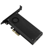 Adaptor Intern PCI-E 3.0 4x - DUAL M.2 SSD (NVMe + SATA) Voltaj Dual, Axagon