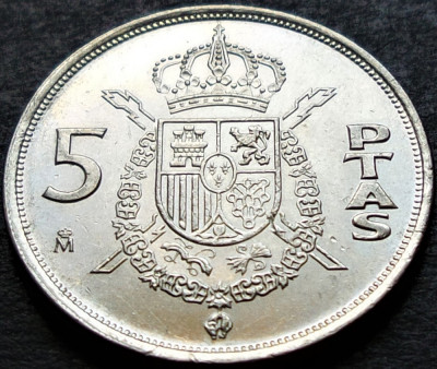 Moneda 5 PESETAS - SPANIA, anul 1984 * cod 593 = UNC foto
