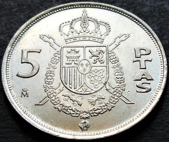 Moneda 5 PESETAS - SPANIA, anul 1984 * cod 593 = UNC