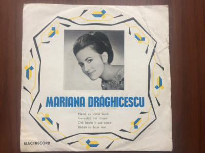 mariana draghicescu mama cu inima buna disc single vinyl muzica folclor EPC 10337 VG+ foto