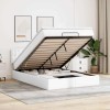 VidaXL Pat otoman cu saltele și LEDs, 140x190cm, piele ecologică 3312153