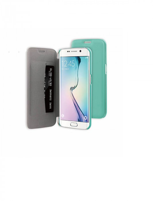 Husa Book Case Samsung Galaxy S6 Edge g925 Green