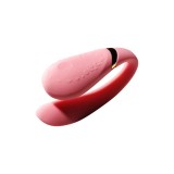 Aparat de masaj pentru cupluri ZALO FANFAN, vibrator dublu cu control prin aplicație, 8 funcții de vibrație, culoare roz