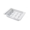 Sertar cofraj din plastic pentru 12 oua, 26 x 18 x 5 cm, Alb