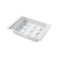 Sertar cofraj din plastic pentru 12 oua, 26 x 18 x 5 cm, Alb