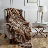 Pătură de flanel stan, ușoară, super moale, ultra luxoasă, din fleece, cu imprim, Oem