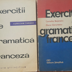 LOT 2 CARTI: EXERCITII DE GRAMATICA FRANCEZA- AURELIAN TANASE, CORNELIA BEJENARU