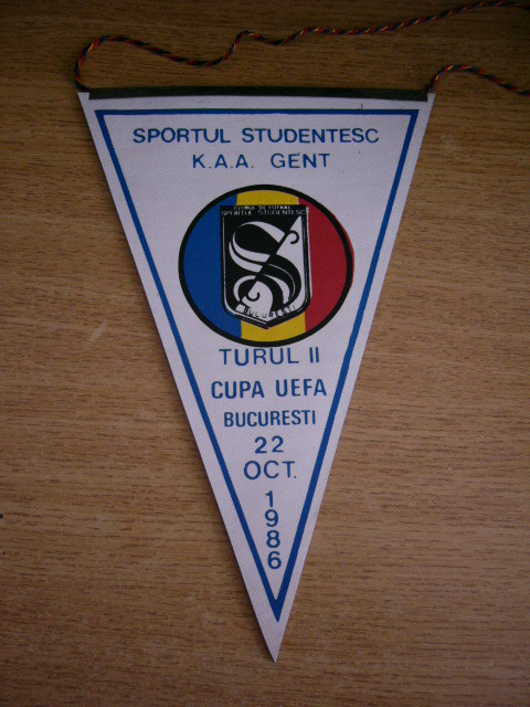 M3 C7 - Tematica sport - fotbal - Sportul Studentesc - KAA Gent - 22 oct 1986