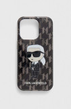 Karl Lagerfeld Husă pentru telefon iPhone 15 Pro 6.1&quot; culoarea negru