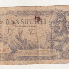 bnk bn Romania 100 lei 1947 - 5 decembrie - uzata