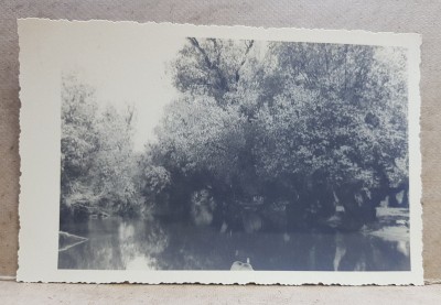 BALTILE BRAILEI , PE COROTISCA , PEISAJ , FOTOGRAFIE TIP CARTE POSTALA , MONOCROMA, NECIRCULATA , DATATA 1 MAI 1934 foto