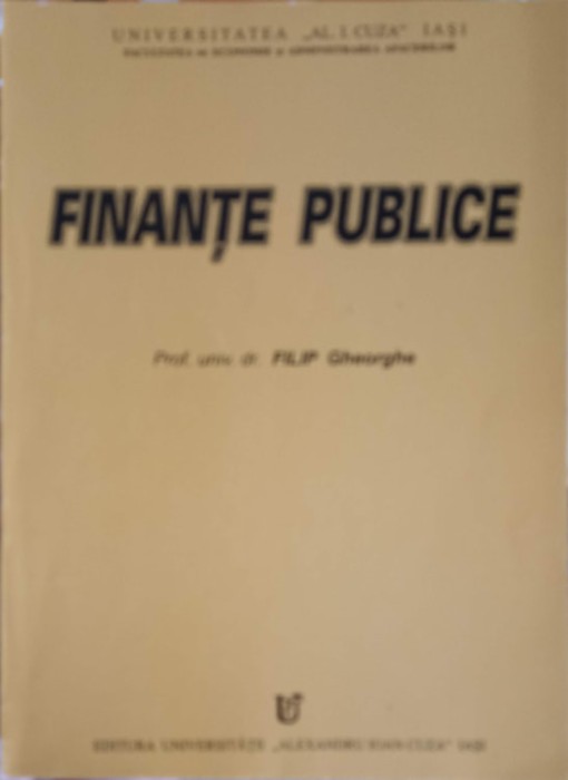 FINANTE PUBLICE-FILIP GHEORGHE