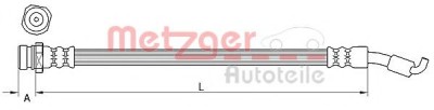 Conducta / cablu frana HYUNDAI ix35 (LM, EL, ELH) (2009 - 2016) METZGER 4111440 foto