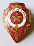 INSIGNA SANITAR DE FRUNTE ARMATA MINISTERUL APARARII FRUNTAS MEDICINA MILITARA ( CITITI DESCRIEREA )