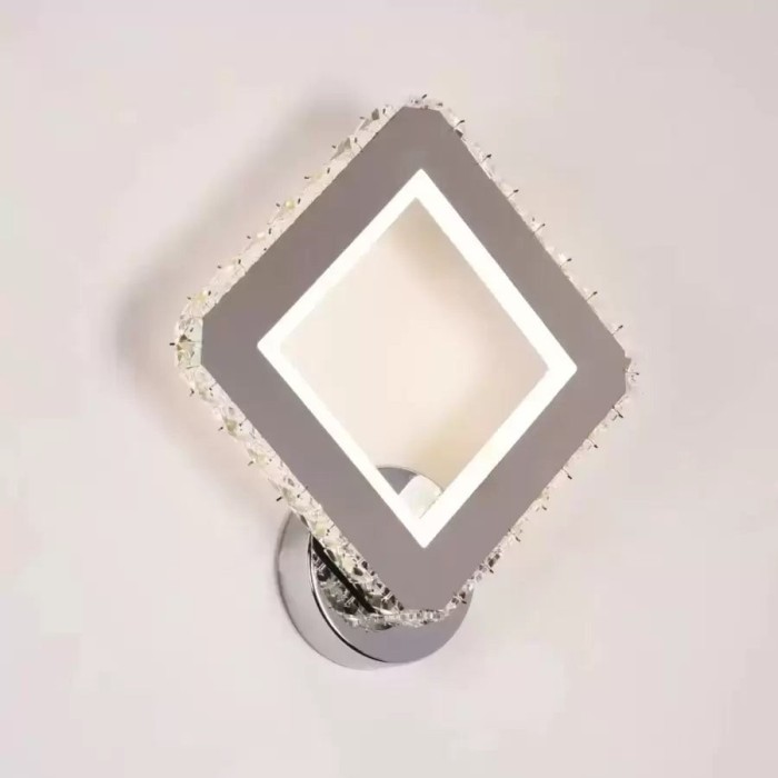 Aplica LED Cristal Santana 34W Argintiu ModernLight Concept