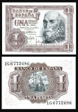 SPANIA █ bancnota █ 1 Peseta █ 1953 █ P-144 █ UNC █ necirculata