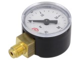 Manometru PNEUMAT 40mm, 0-40bar, Model 110.38, Conexiune G1/8, Clasa 1.6, Metal, Lichide Gaze
