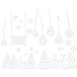 Autocolante de Craciun, decoratiune pentru geam, 34 cm, diverse modele