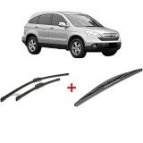 Cumpara ieftin Set 3 stergatoare HONDA CR-V III (RE_) din 2006 - 2012, pentru parbriz si luneta fata si spate auto, Bosch Twin, din cauciuc siliconat rezistent, HOND