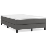Cumpara ieftin Cadru de pat cu arcuri, gri, 120x200 cm, piele ecologica