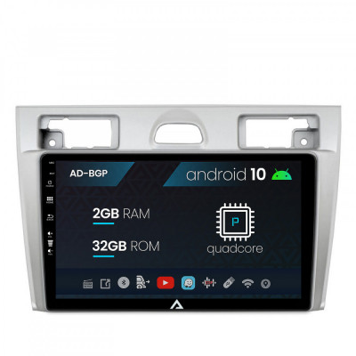 Navigatie Ford Fiesta (2002-2008), Android 10, P-Quadcore 2GB RAM + 32GB ROM, 9 inch - AD-BGP9002+AD-BGRKIT143 foto