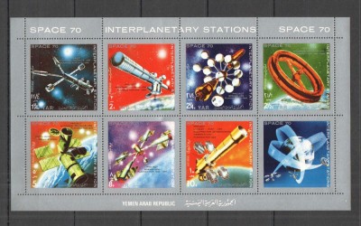 YEMEN, SPACE - BLOC MNH foto