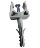 Set 100 cleme cu diblu si holsurub 6x30mm pentru tuburi PVC rigide 16mm