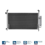 Condensator climatizare Honda Civic Viii Motor 1.4, 1.4, 1.8, 1.8, 2.0 i-Vtec Type R, 2.2 CTDi, Type R, 600x312x16mm, OE 80110SMGE01
