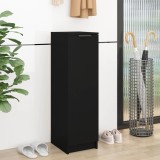 vidaXL Pantofar, negru, 30x35x100 cm, lemn compozit